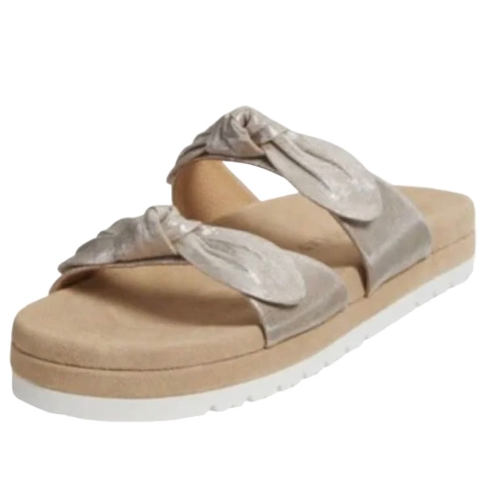 MWOB Jack Rogers AnniePlatinum Double Knot Sandals - Sz 9.5